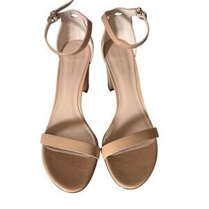 Stuart Weitzman Women's Nude Sandals Heels Size 10 NWT ($475)